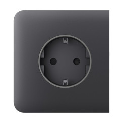 Фронтальна панель Ajax SideCover (basic) [type F] graphite/графіт для розетки Outlet (type F)