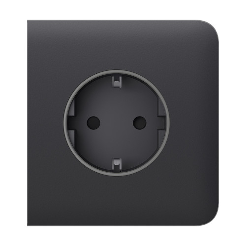 Фронтальна панель Ajax SideCover (basic)  graphite/графіт для розетки Outlet (type F)