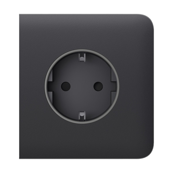 Фронтальна панель Ajax SideCover (basic) [type F] graphite/графіт для розетки Outlet (type F)
