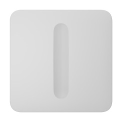 Кнопка Dimmer (white/біла) для LightSwitch Jeweller SoloButton Ajax