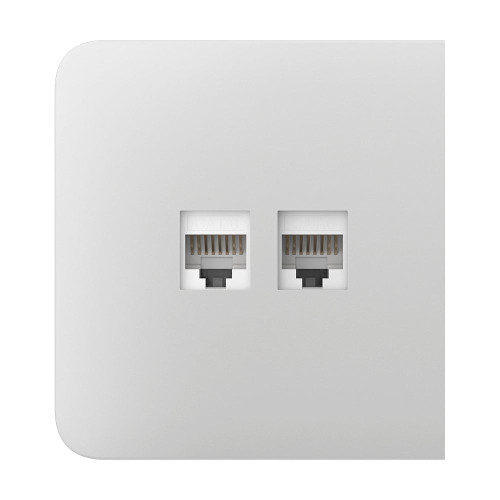 Фронтальна панель Ajax SideCover (LAN) white/біла для інтернет-розетки Outlet (LAN)