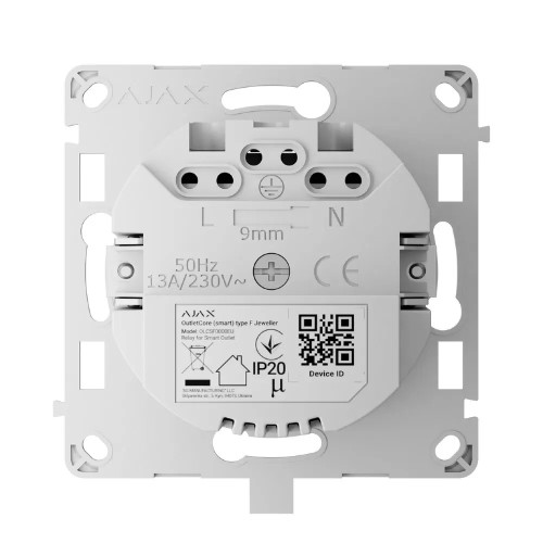 Реле Ajax OutletCore (smart)   (8EU) ASP для розумної розетки Outlet (type F)