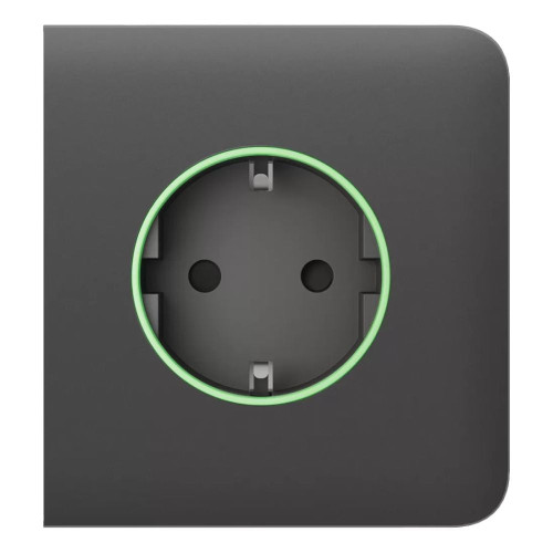 Фронтальна панель Ajax SideCover (smart)   ASP grey/сіра для розумної розетки Outlet (type F)