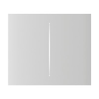 Кнопка Ajax CenterButton (2-gang) vertical white/біла для Ajax LightSwitch vertical