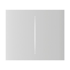 Кнопка Ajax CenterButton (2-gang) vertical white/біла для Ajax LightSwitch vertical
