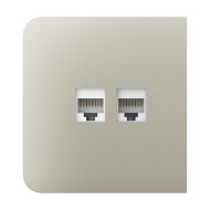 Фронтальна панель Ajax SideCover (LAN) ivory/слонова кістка для інтернет-розетки Outlet (LAN)