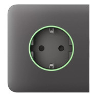 Фронтальна панель Ajax SideCover (smart) [type F] [55] ASP grey/сіра для розумної розетки Outlet (type F)