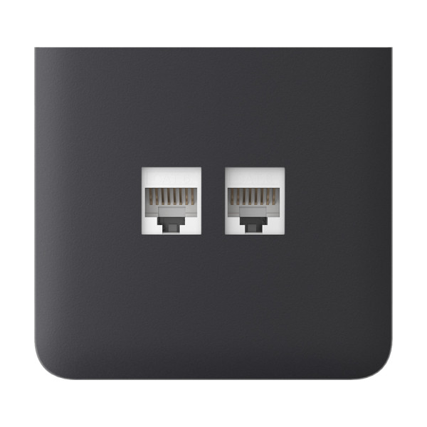 Фронтальна панель Ajax SideCover (LAN) vertical graphite/графіт для інтернет-розетки Outlet (LAN)