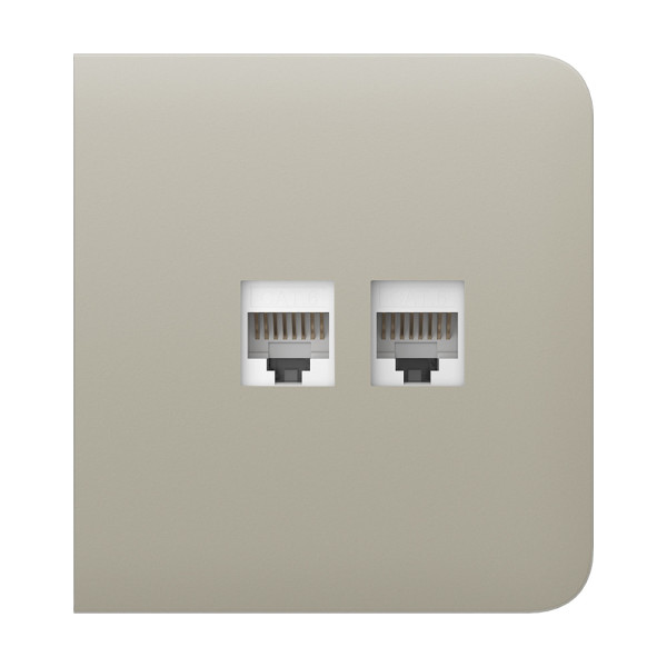 Фронтальна панель Ajax SideCover (LAN) ivory/слонова кістка для інтернет-розетки Outlet (LAN)