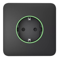 Фронтальна панель Ajax SoloCover (smart) [type F] [55] ASP graphite/графіт для розумної розетки Outlet (type F)