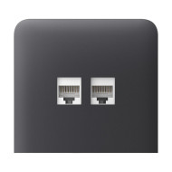 Фронтальна панель Ajax SideCover (LAN) vertical graphite/графіт для інтернет-розетки Outlet (LAN)