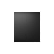 Кнопка Button (black/чорна) для LightSwitch CenterButton (2-gang) Ajax