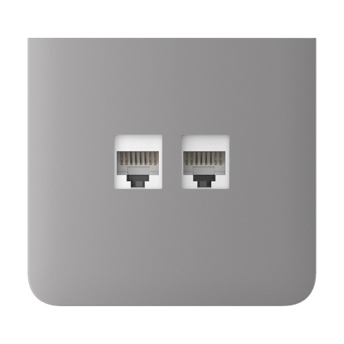 Фронтальна панель Ajax SideCover (LAN) vertical fog/димна для інтернет-розетки Outlet (LAN)