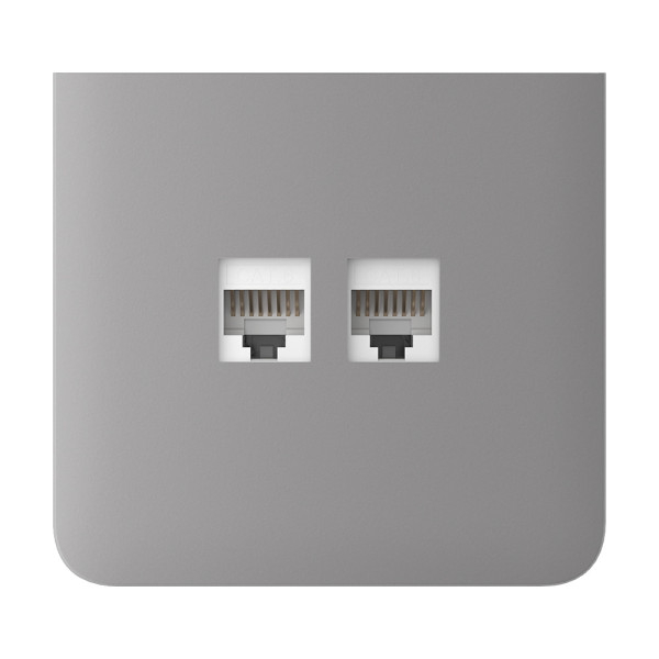 Фронтальна панель Ajax SideCover (LAN) vertical fog/димна для інтернет-розетки Outlet (LAN)