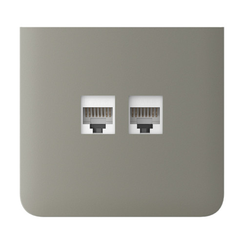 Фронтальна панель Ajax SideCover (LAN) vertical olive/оливкова для інтернет-розетки Outlet (LAN)