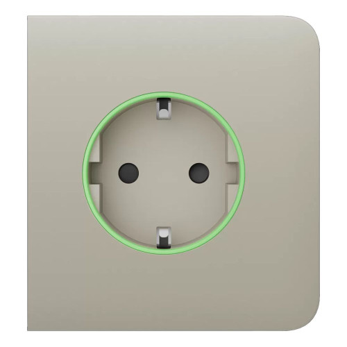 Фронтальна панель Ajax SideCover (smart)   ASP ivory/слонова кістка для розумної розетки Outlet (type F)