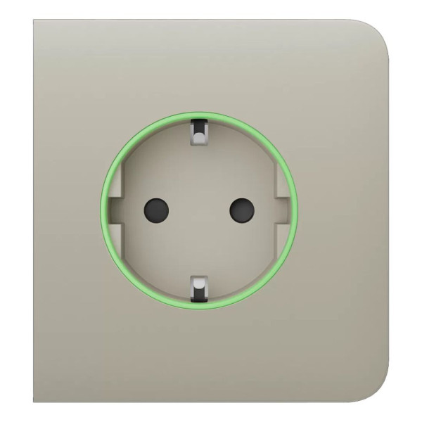 Фронтальна панель Ajax SideCover (smart) [type F] [55] ASP ivory/слонова кістка для розумної розетки Outlet (type F)