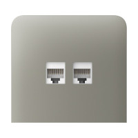 Фронтальна панель Ajax SideCover (LAN) vertical olive/оливкова для інтернет-розетки Outlet (LAN)