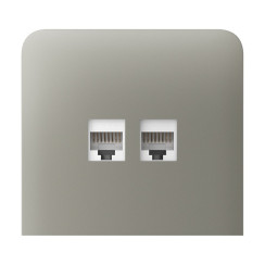Фронтальна панель Ajax SideCover (LAN) vertical olive/оливкова для інтернет-розетки Outlet (LAN)