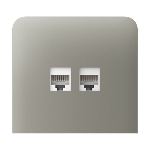 Фронтальна панель Ajax SideCover (LAN) vertical olive/оливкова для інтернет-розетки Outlet (LAN)