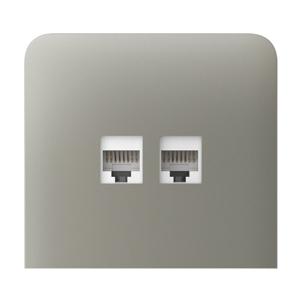 Фронтальна панель Ajax SideCover (LAN) vertical olive/оливкова для інтернет-розетки Outlet (LAN)