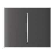 Кнопка Ajax CenterButton (2-gang) vertical grey/сіра для Ajax LightSwitch vertical