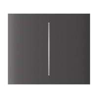 Кнопка Ajax CenterButton (2-gang) vertical grey/сіра для Ajax LightSwitch vertical