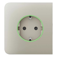 Фронтальна панель Ajax SideCover (smart) [type F] [55] ASP ivory/слонова кістка для розумної розетки Outlet (type F)