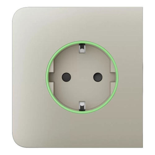 Фронтальна панель Ajax SideCover (smart)   ASP ivory/слонова кістка для розумної розетки Outlet (type F)