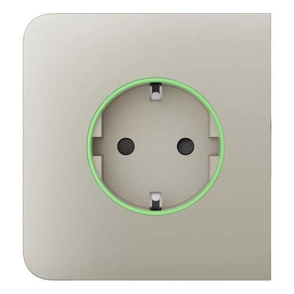 Фронтальна панель Ajax SideCover (smart) [type F] [55] ASP ivory/слонова кістка для розумної розетки Outlet (type F)