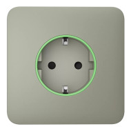 Фронтальна панель Ajax SoloCover (smart) [type F] [55] ASP olive/оливкова для розумної розетки Outlet (type F)