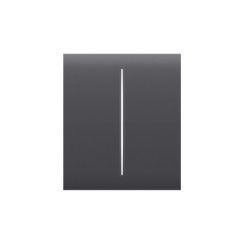 Кнопка Button (graphite/графіт) для LightSwitch CenterButton (2-gang) Ajax