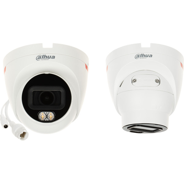 4МП комплект IP-відеонагляду DAHUA з 5 купольних камер DH-IPC-HDW2449T-S-PRO WizColor 2K