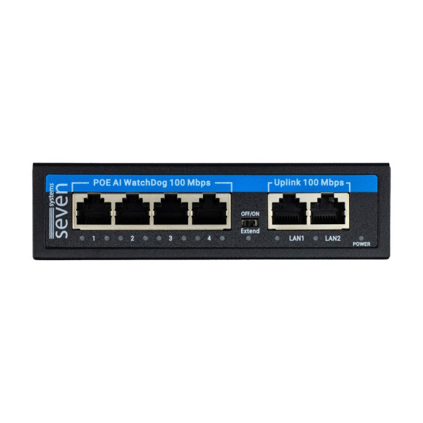 Комплект 4Mpx IP-відеоспостереження Hikvision з 4 камерами DS-2CD1043G2-LIUF Smart Hybrid Light AcuSense