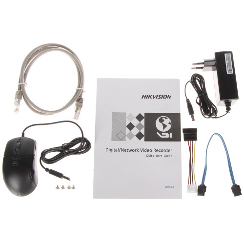 Комплект 4Mpx IP-відеоспостереження Hikvision з 8 камерами DS-2CD1043G2-LIUF Smart Hybrid Light AcuSense