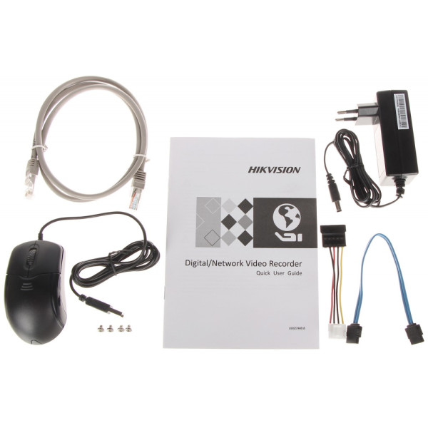 Комплект 4Mpx IP-відеоспостереження Hikvision з 2 камерами DS-2CD1043G2-LIUF Smart Hybrid Light AcuSense