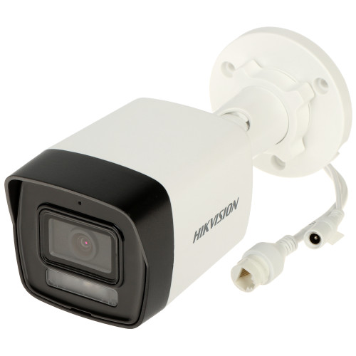Комплект 4Mpx IP-відеоспостереження Hikvision з 8 камерами DS-2CD1043G2-LIUF Smart Hybrid Light AcuSense