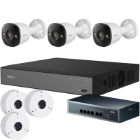 5МП комплект IP-відеонагляду Imou з 3 IP відеокамерами Imou Bullet 3 (IPC-PS3DP-5M0)