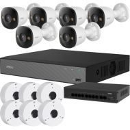 5МП комплект IP-відеонагляду Imou з 6 IP відеокамерами Imou Bullet 3 (IPC-PS3DP-5M0)