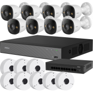5МП комплект IP-відеонагляду Imou з 8 IP відеокамерами Imou Bullet 3 (IPC-PS3DP-5M0)