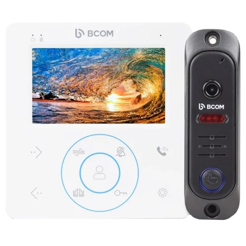 Комплект відеодомофона BCOM BD-480 White Kit