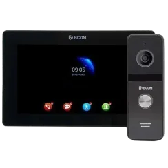 Комплект відеодомофона BCOM BD-770FHD Black Kit