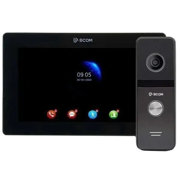 Комплект відеодомофона BCOM BD-770FHD Black Kit