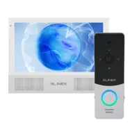 Комплект відеодомофон Slinex Sonik 7 AI white + панель виклику ML-20HD silver/ black