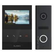 Комплект відеодомофону Slinex SQ-04 Black + ML-17HR Graphite