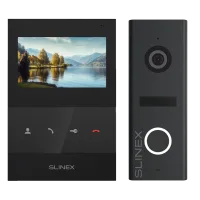 Комплект відеодомофону Slinex SQ-04 Black + ML-17HR Graphite
