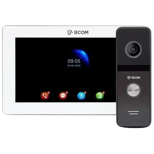 Комплект відеодомофона BCOM BD-770FHD/T White Kit