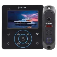 Комплект відеодомофона BCOM BD-480M Black Kit