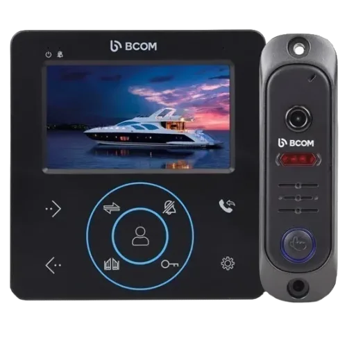Комплект відеодомофона BCOM BD-480M Black Kit