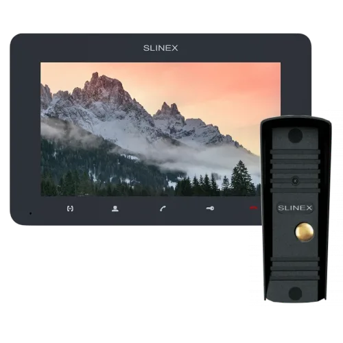 Комплект Slinex SM-07MHD графіт + панель ML-16HD чорний